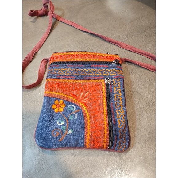 Handmade Crossbody Bag 7" x 9" - Picture 1 of 5